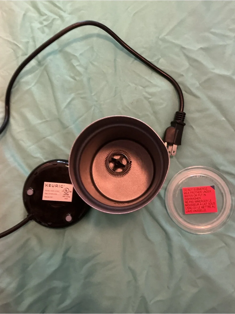 Keurig Black Electric Milk Frother - Used One Time
